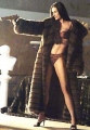 Demi Moore wearing fur