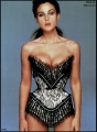Monica Bellucci posing in hot tight corset