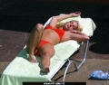 Britney Spears sunbathing