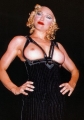 Madonna posing in black lingerie